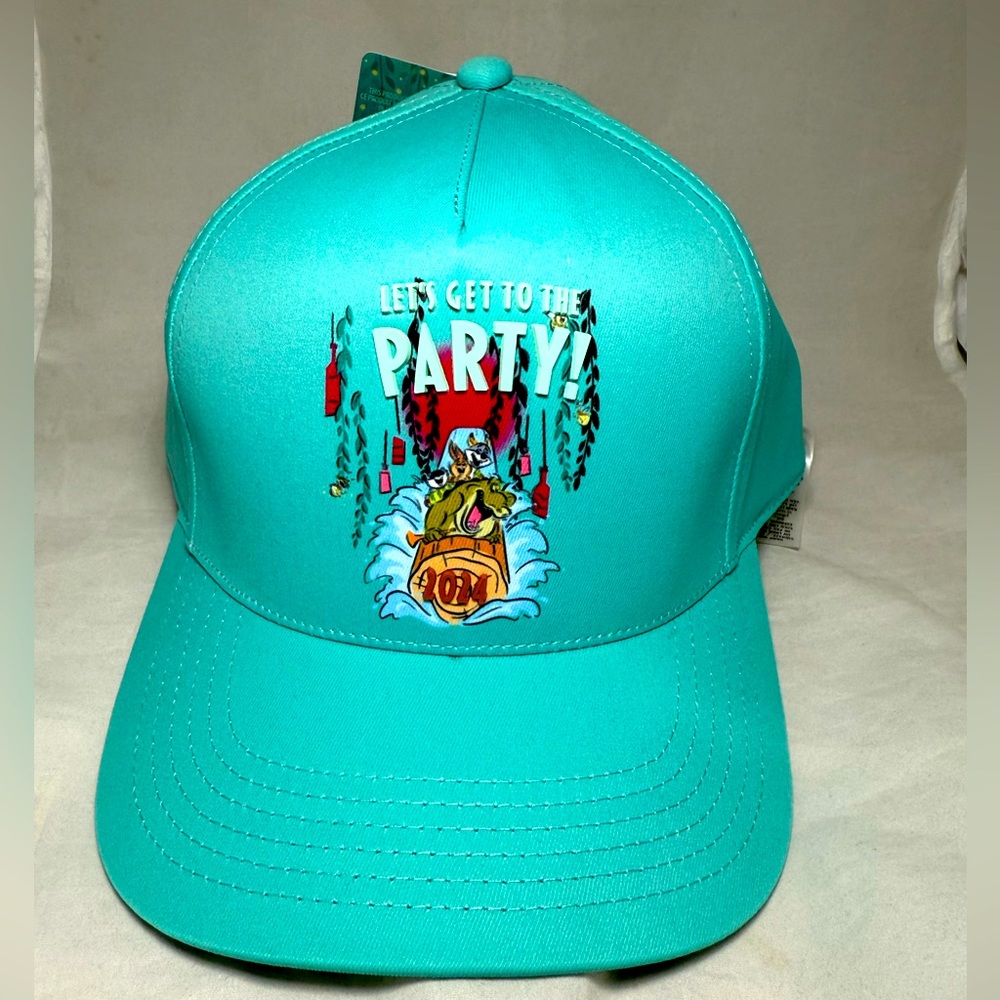 Disney Parks Tianas Bayou Adventure Cap Hat Lets Get to The Party Teal 2024